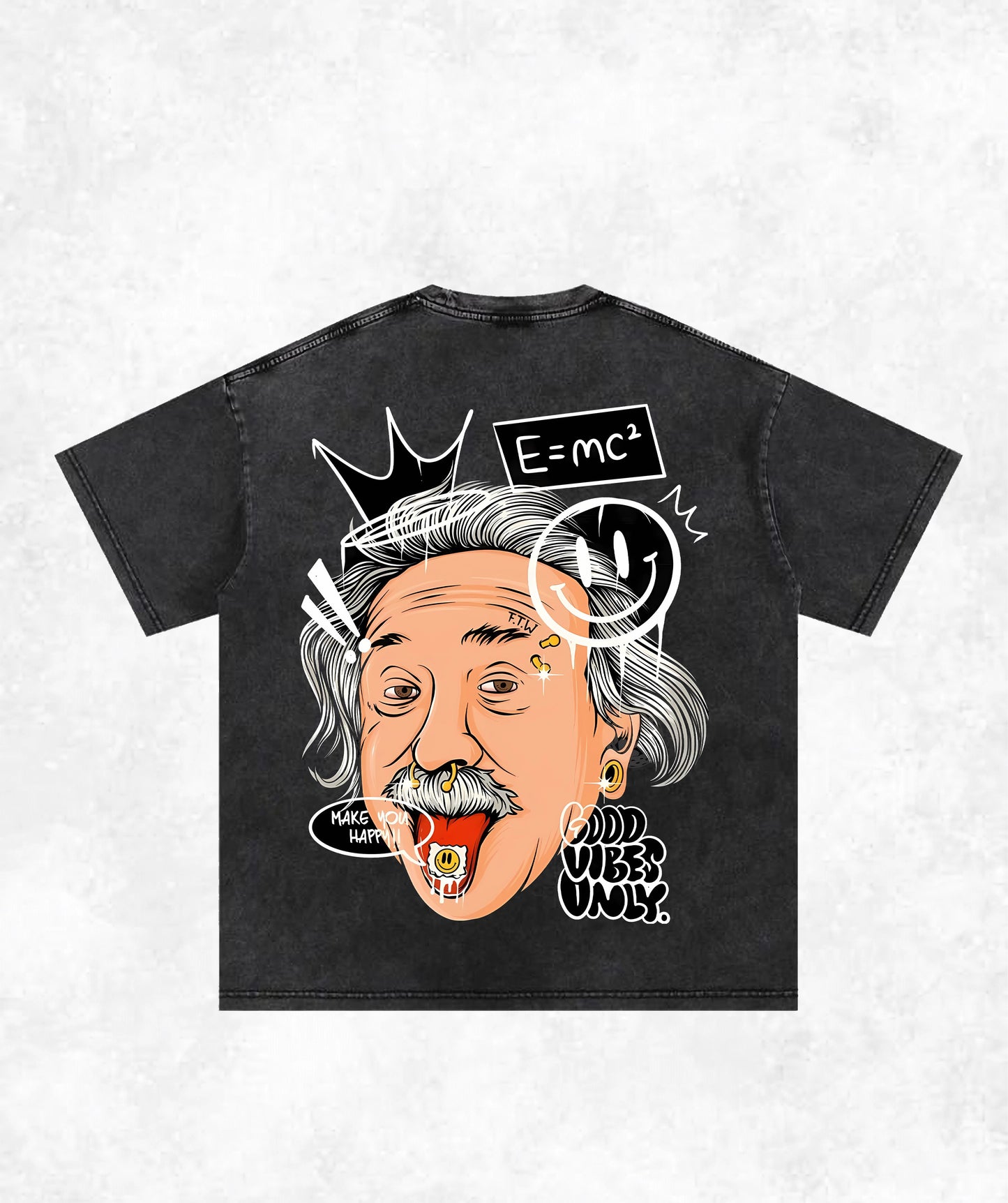 The 'Good Vibes Only' Einstein Tee